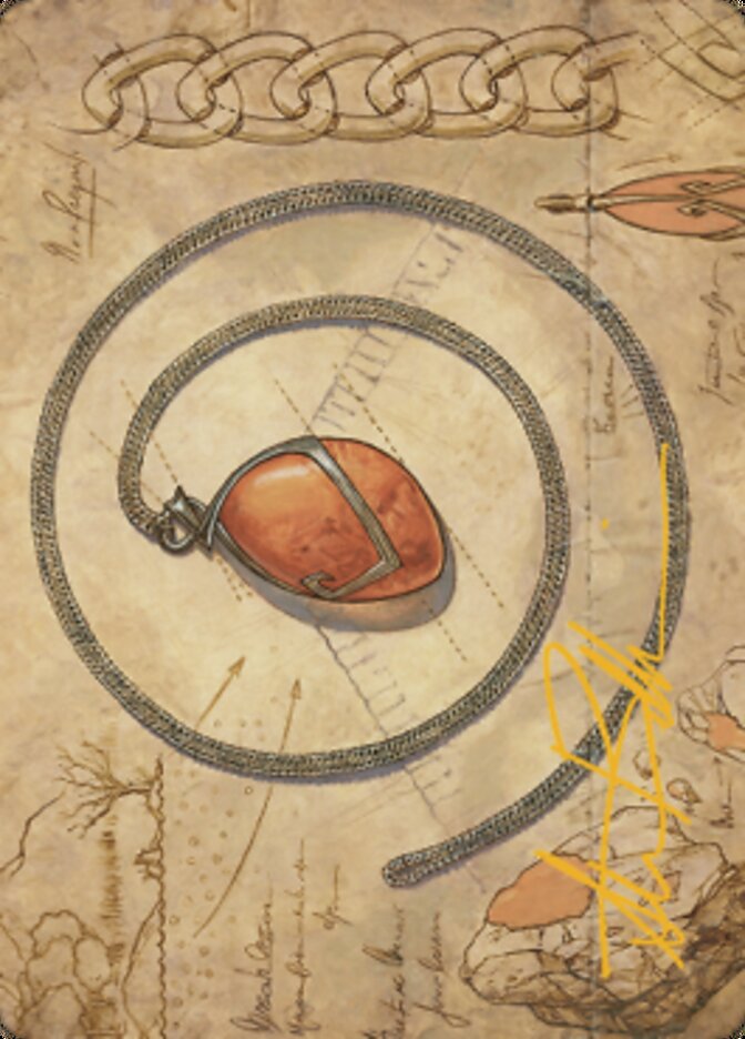 Mox Amber Art Card (Gold-Stamped Signature) [The Brothers' War Art Series] | Jomio and Rueliete's Cards and Comics