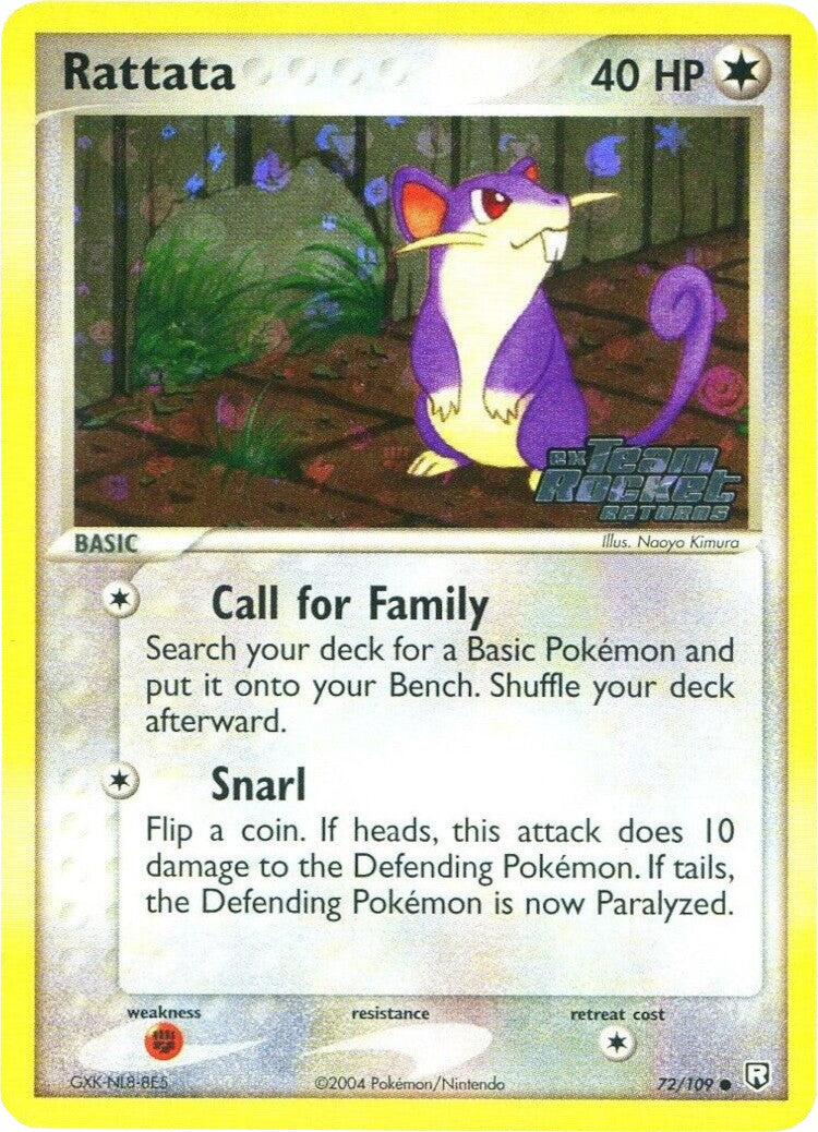 Rattata (72/109) (Stamped) [EX: Team Rocket Returns] | Jomio and Rueliete's Cards and Comics