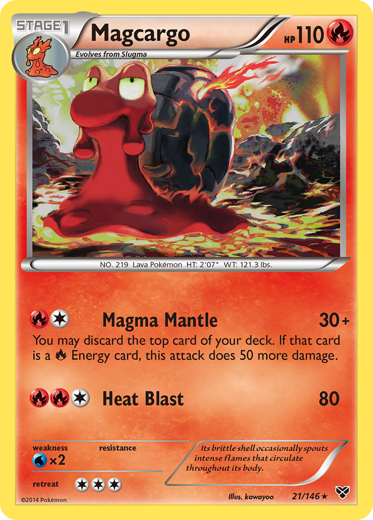 Magcargo (21/146) [XY: Base Set] | Jomio and Rueliete's Cards and Comics