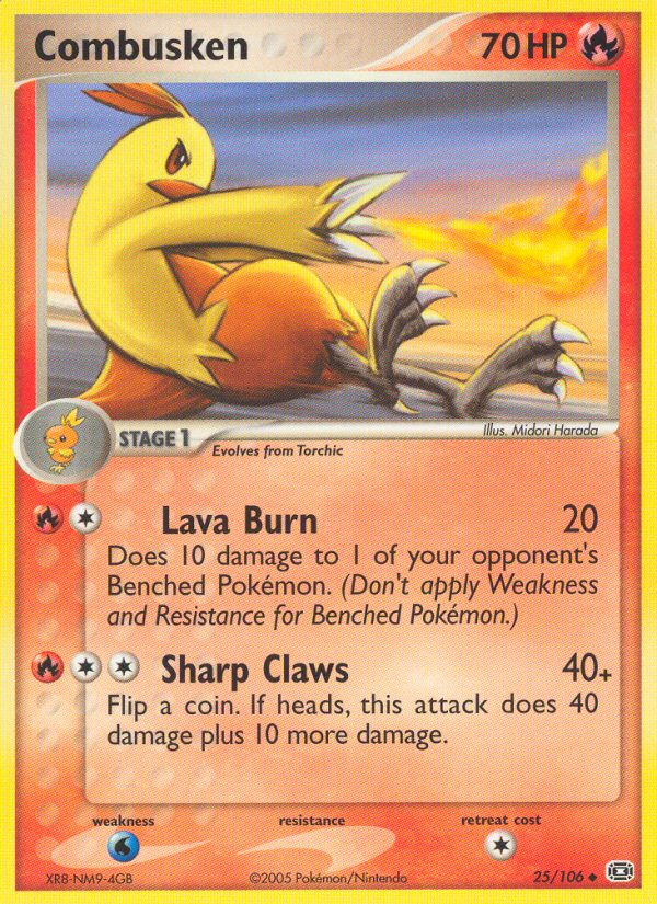 Combusken (25/106) [EX: Emerald] | Jomio and Rueliete's Cards and Comics