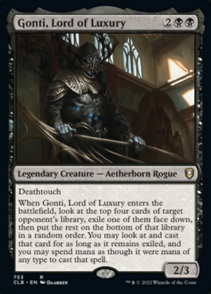 Gonti, Lord of Luxury [Commander Legends: Battle for Baldur's Gate] | Jomio and Rueliete's Cards and Comics