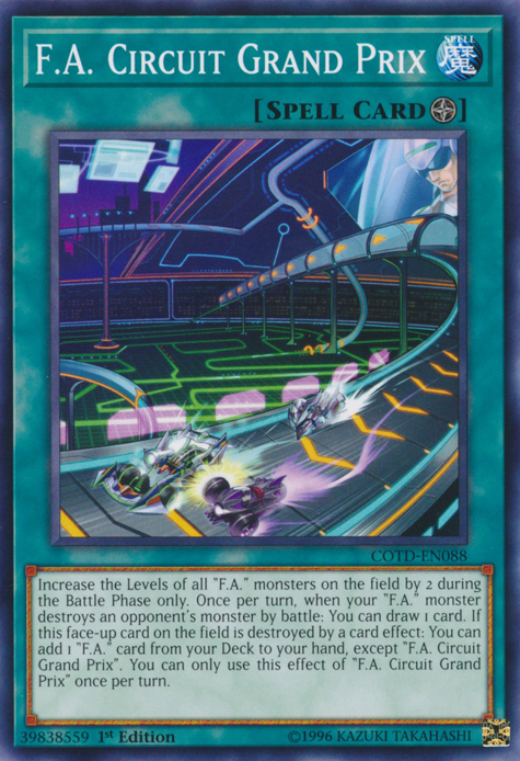F.A. Circuit Grand Prix [COTD-EN088] Common | Jomio and Rueliete's Cards and Comics