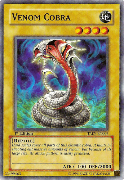 Venom Cobra [TAEV-EN005] Common | Jomio and Rueliete's Cards and Comics