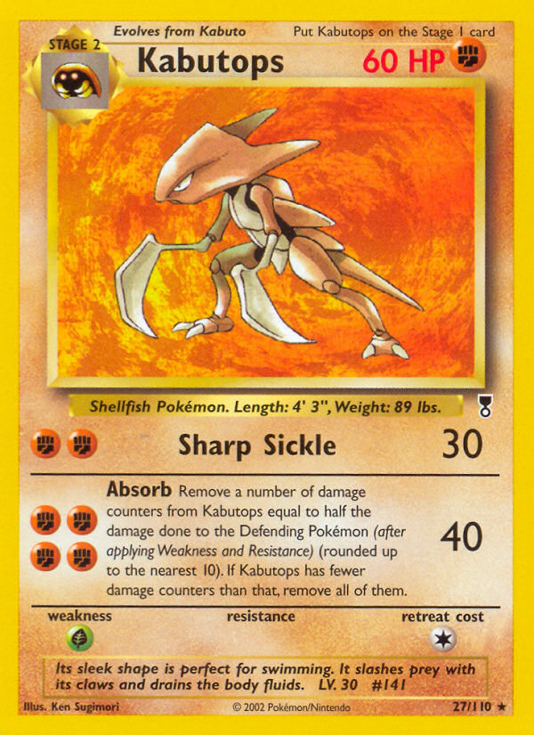 Kabutops (27/110) [Legendary Collection] | Jomio and Rueliete's Cards and Comics