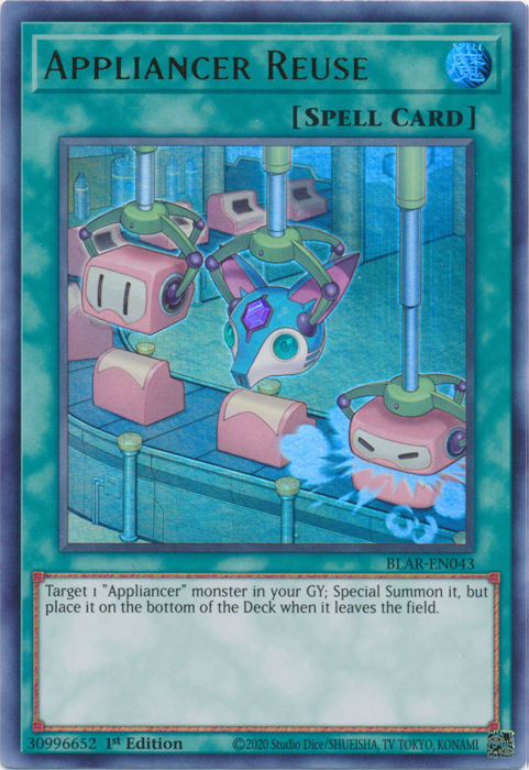 Appliancer Reuse [BLAR-EN043] Ultra Rare | Jomio and Rueliete's Cards and Comics