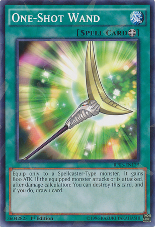 One-Shot Wand (Shatterfoil) [BP03-EN179] Common | Jomio and Rueliete's Cards and Comics