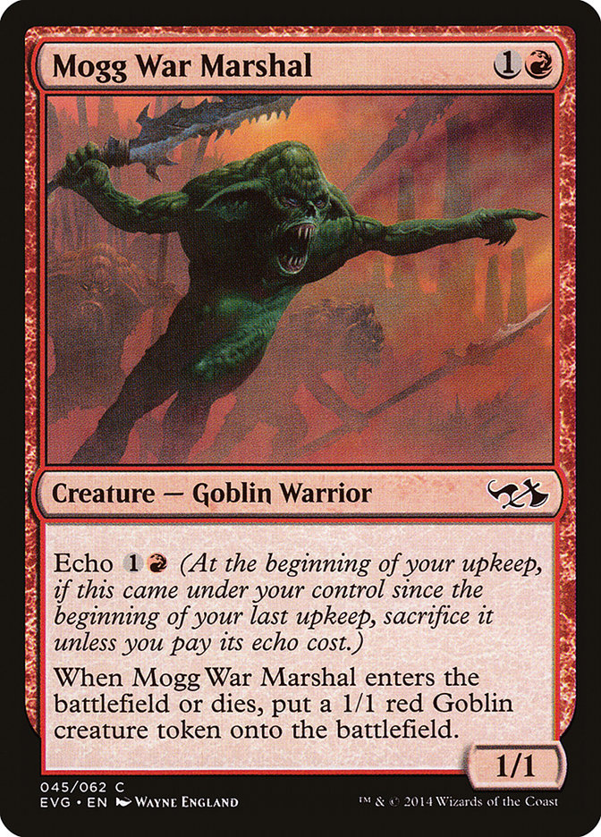 Mogg War Marshal (Elves vs. Goblins) [Duel Decks Anthology] | Jomio and Rueliete's Cards and Comics