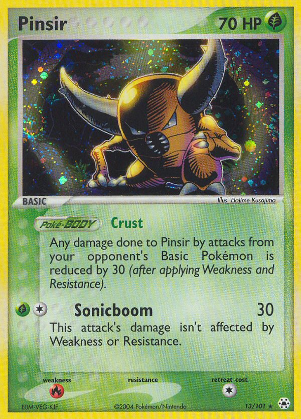 Pinsir (13/101) [EX: Hidden Legends] | Jomio and Rueliete's Cards and Comics