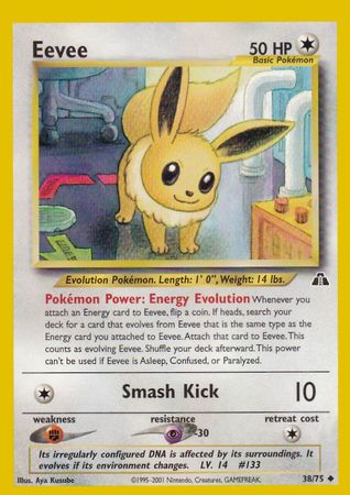 Eevee (38/75) [Neo Discovery Unlimited] | Jomio and Rueliete's Cards and Comics