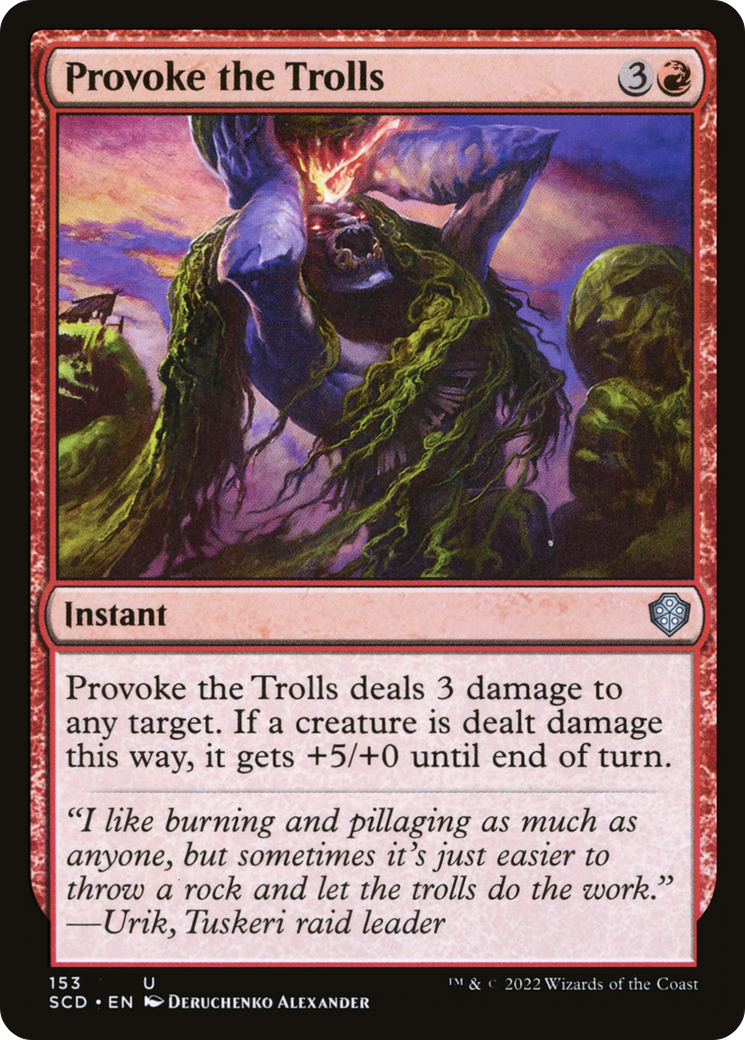 Provoke the Trolls [Starter Commander Decks] | Jomio and Rueliete's Cards and Comics