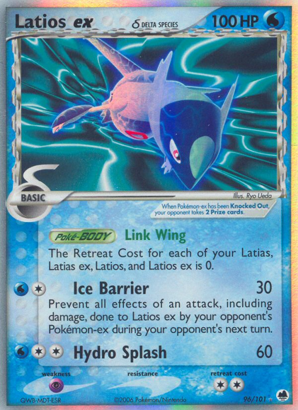 Latios ex (96/101) (Delta Species) [EX: Dragon Frontiers] | Jomio and Rueliete's Cards and Comics