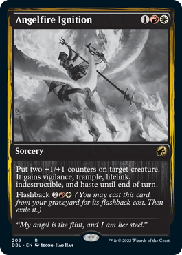 Angelfire Ignition [Innistrad: Double Feature] | Jomio and Rueliete's Cards and Comics