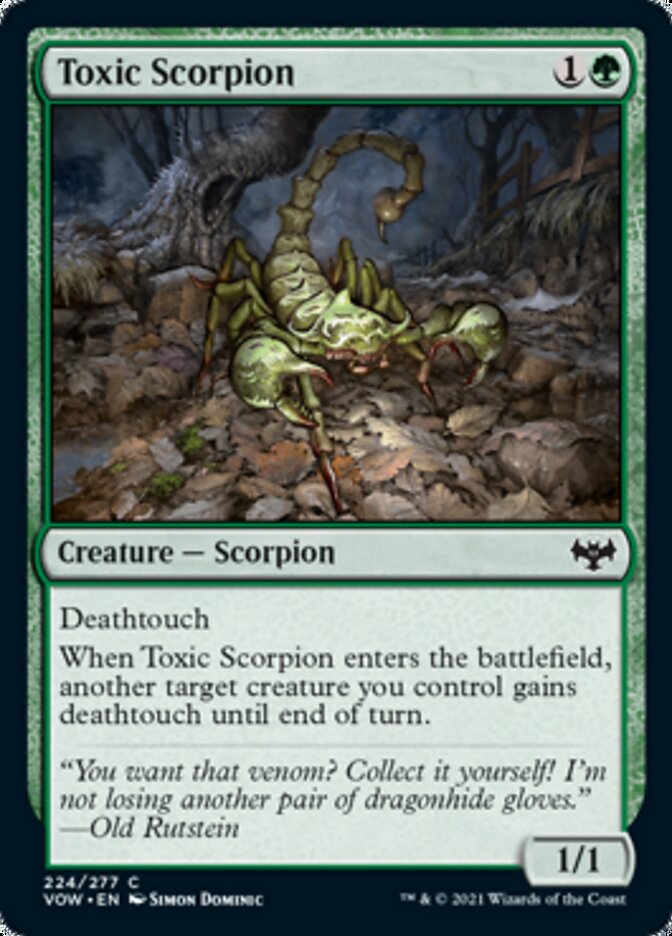 Toxic Scorpion [Innistrad: Crimson Vow] | Jomio and Rueliete's Cards and Comics