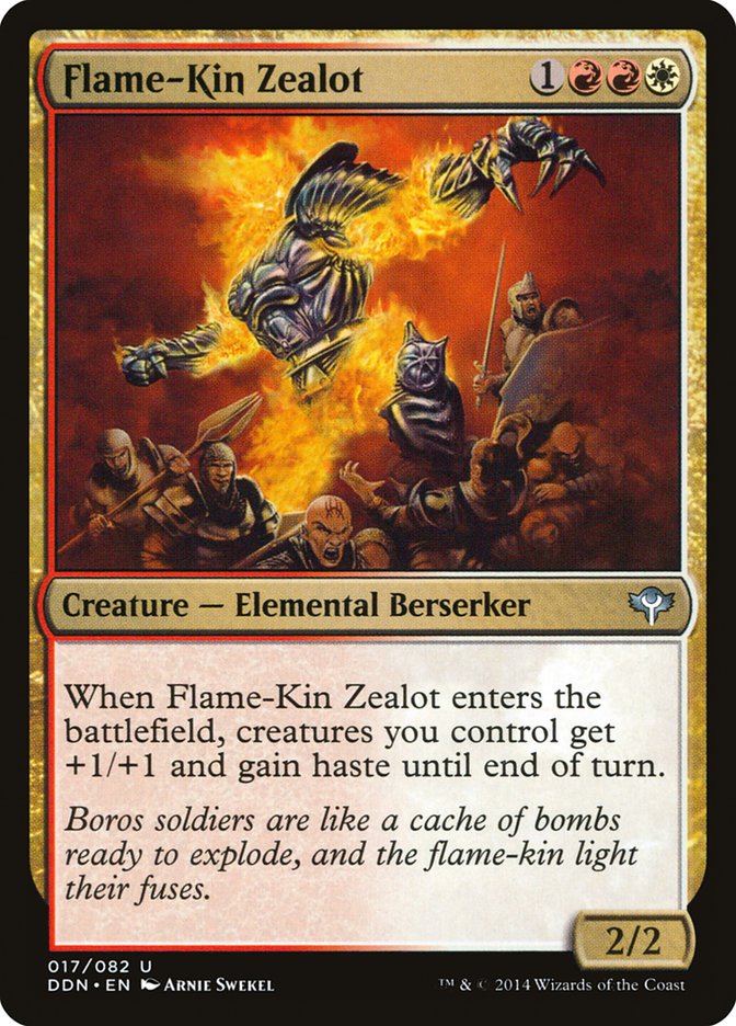 Flame-Kin Zealot [Duel Decks: Speed vs. Cunning] | Jomio and Rueliete's Cards and Comics