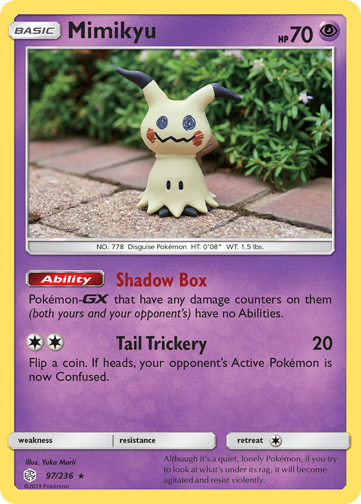 Mimikyu (97/236) [Sun & Moon: Cosmic Eclipse] | Jomio and Rueliete's Cards and Comics