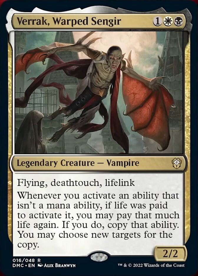 Verrak, Warped Sengir [Dominaria United Commander] | Jomio and Rueliete's Cards and Comics