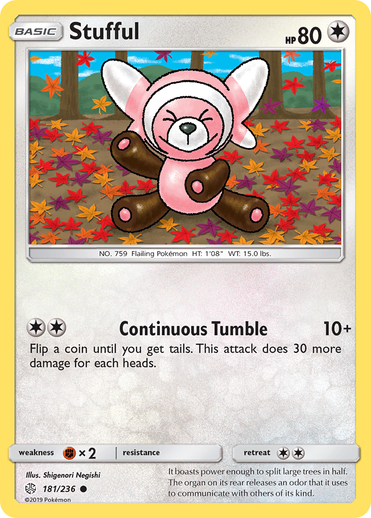 Stufful (181/236) [Sun & Moon: Cosmic Eclipse] | Jomio and Rueliete's Cards and Comics