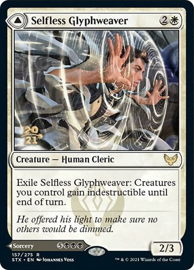 Selfless Glyphweaver // Deadly Vanity [Strixhaven: School of Mages Prerelease Promos] | Jomio and Rueliete's Cards and Comics