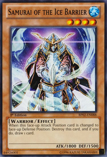 Samurai of the Ice Barrier [BP02-EN088] Mosaic Rare | Jomio and Rueliete's Cards and Comics
