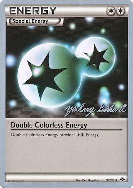 Double Colorless Energy (92/99) (CMT - Zachary Bokhari) [World Championships 2012] | Jomio and Rueliete's Cards and Comics