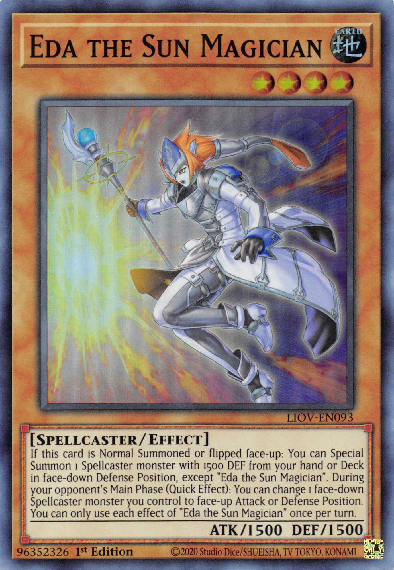Eda the Sun Magician [LIOV-EN093] Super Rare | Jomio and Rueliete's Cards and Comics