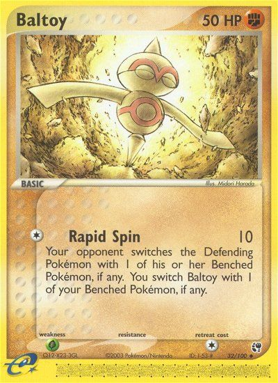 Baltoy (32/100) [EX: Sandstorm] | Jomio and Rueliete's Cards and Comics