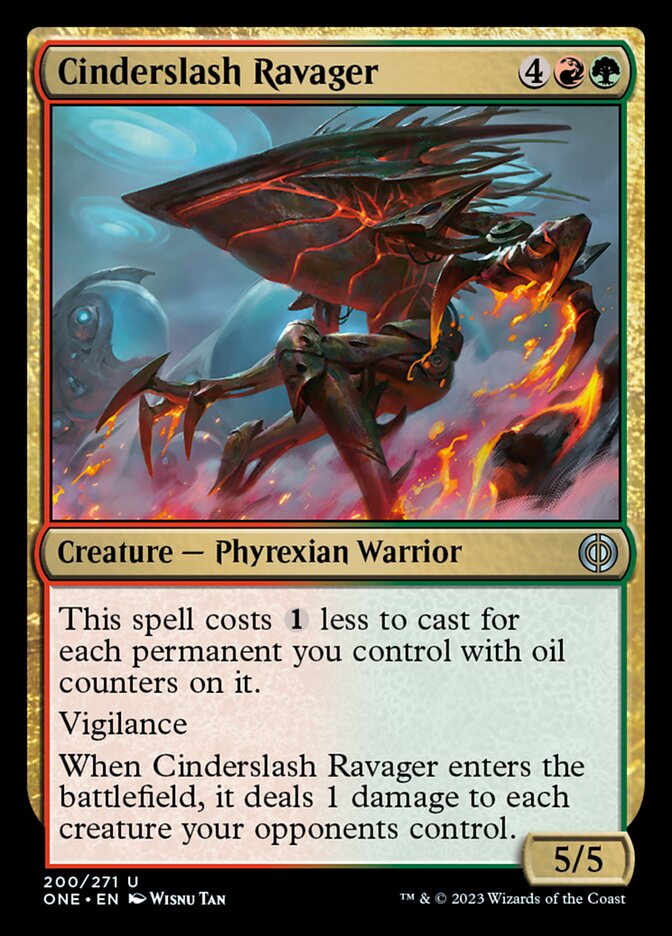 Cinderslash Ravager [Phyrexia: All Will Be One] | Jomio and Rueliete's Cards and Comics