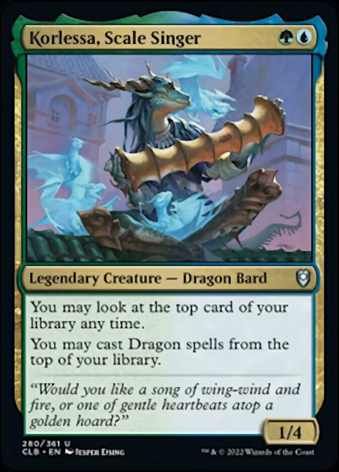 Korlessa, Scale Singer [Commander Legends: Battle for Baldur's Gate] | Jomio and Rueliete's Cards and Comics