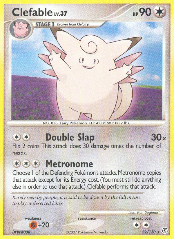 Clefable (22/130) [Diamond & Pearl: Base Set] | Jomio and Rueliete's Cards and Comics
