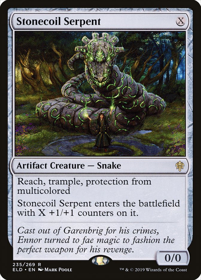 Stonecoil Serpent [Throne of Eldraine] | Jomio and Rueliete's Cards and Comics
