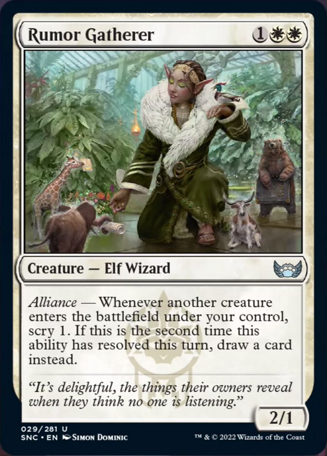 Rumor Gatherer [Streets of New Capenna] | Jomio and Rueliete's Cards and Comics