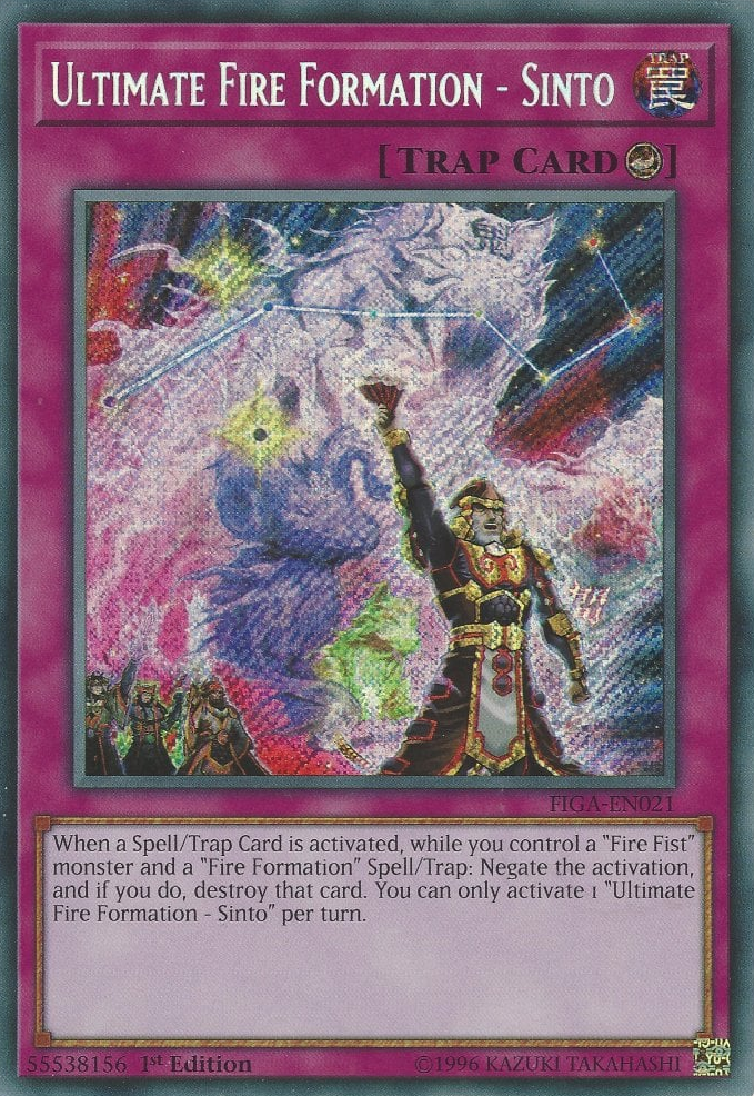Ultimate Fire Formation - Sinto [FIGA-EN021] Secret Rare | Jomio and Rueliete's Cards and Comics