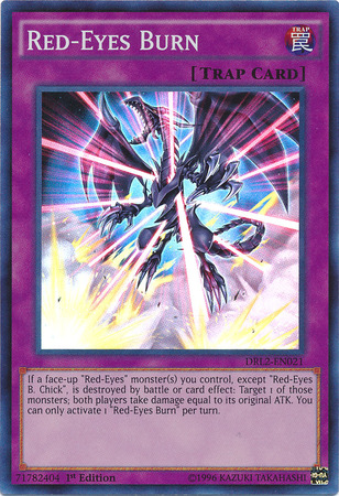 Red-Eyes Burn [DRL2-EN021] Super Rare | Jomio and Rueliete's Cards and Comics