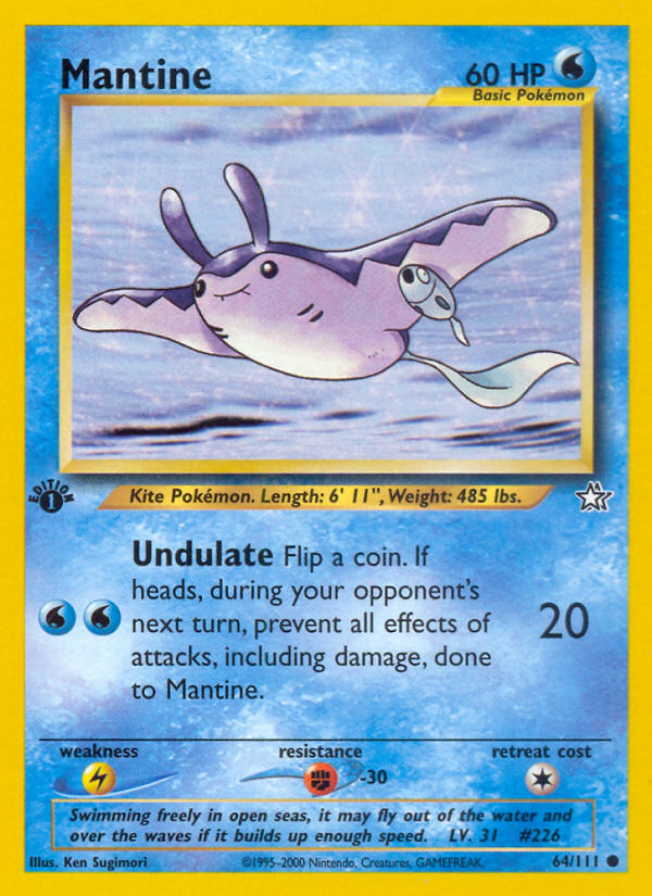 Mantine (64/111) [Neo Genesis 1st Edition] | Jomio and Rueliete's Cards and Comics