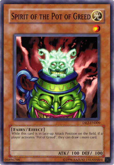 Spirit of the Pot of Greed [DR2-EN009] Common | Jomio and Rueliete's Cards and Comics