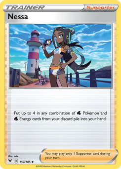 Nessa (157/185) [Sword & Shield: Vivid Voltage] | Jomio and Rueliete's Cards and Comics