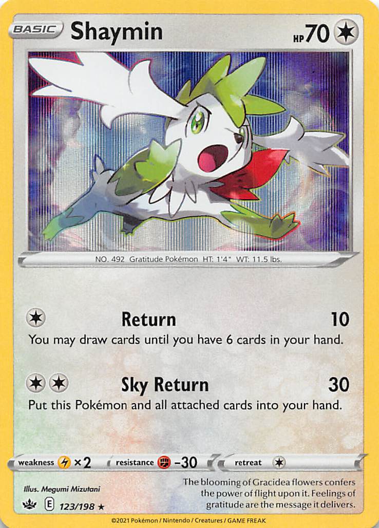 Shaymin (123/198) [Sword & Shield: Chilling Reign] | Jomio and Rueliete's Cards and Comics