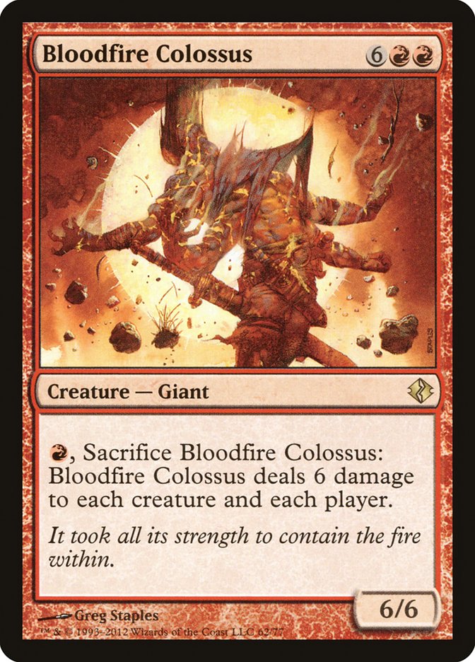 Bloodfire Colossus [Duel Decks: Venser vs. Koth] | Jomio and Rueliete's Cards and Comics