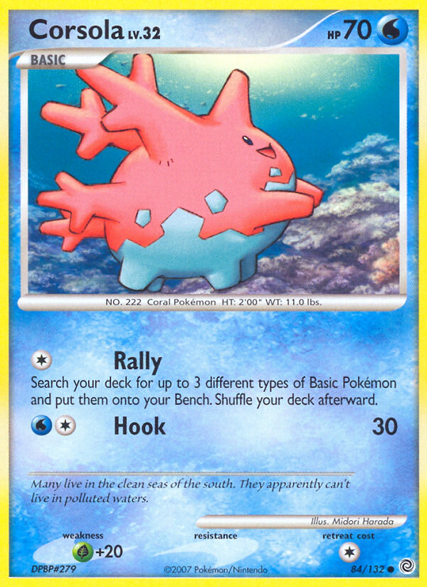 Corsola (84/132) [Diamond & Pearl: Secret Wonders] | Jomio and Rueliete's Cards and Comics