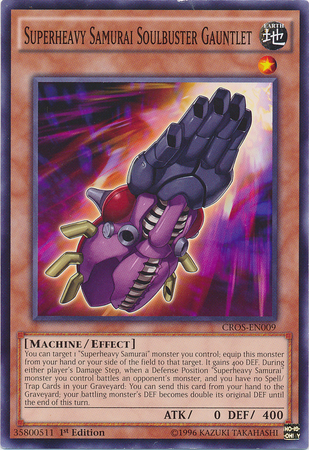 Superheavy Samurai Soulbuster Gauntlet [CROS-EN009] Common | Jomio and Rueliete's Cards and Comics
