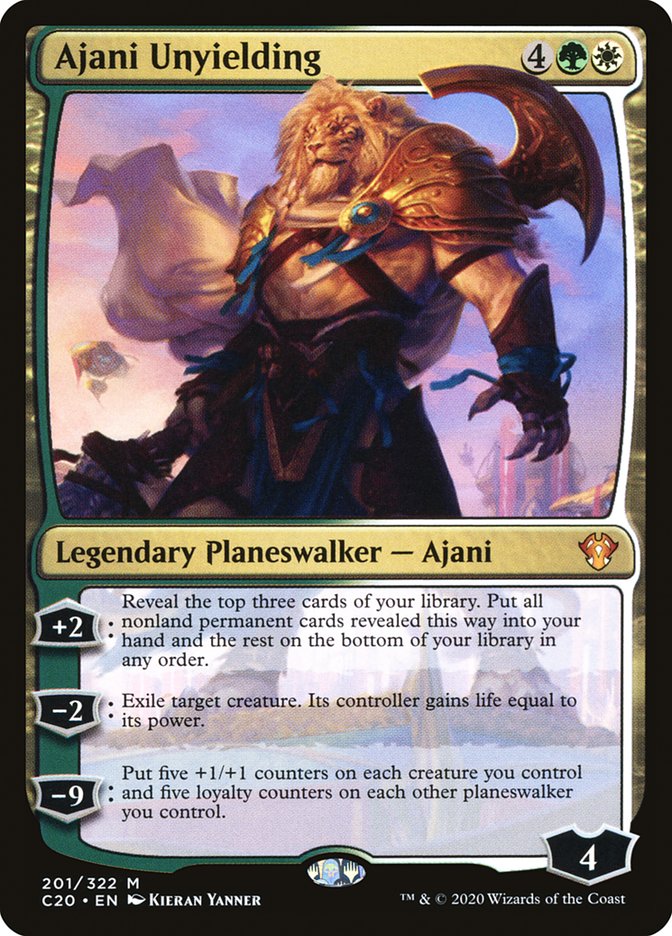 Ajani Unyielding [Commander 2020] | Jomio and Rueliete's Cards and Comics