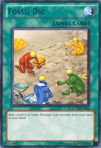 Fossil Dig (Blue) [DL13-EN018] Rare | Jomio and Rueliete's Cards and Comics