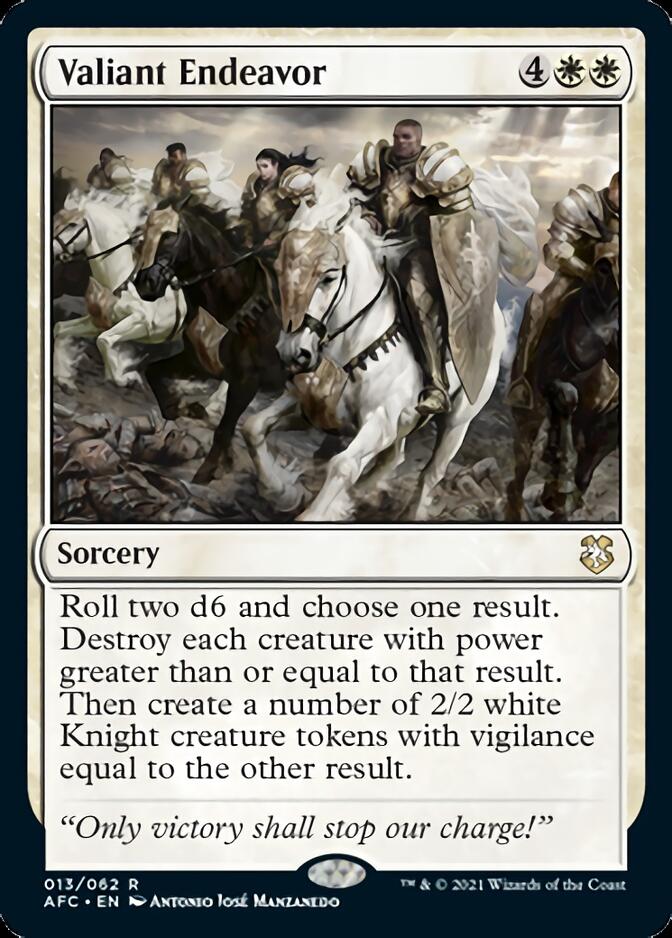 Valiant Endeavor [Dungeons & Dragons: Adventures in the Forgotten Realms Commander] | Jomio and Rueliete's Cards and Comics