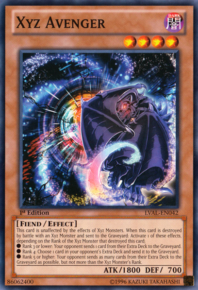 Xyz Avenger [LVAL-EN042] Common | Jomio and Rueliete's Cards and Comics