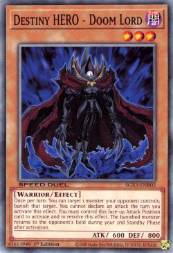 Destiny HERO - Doom Lord [SGX1-ENB02] Common | Jomio and Rueliete's Cards and Comics