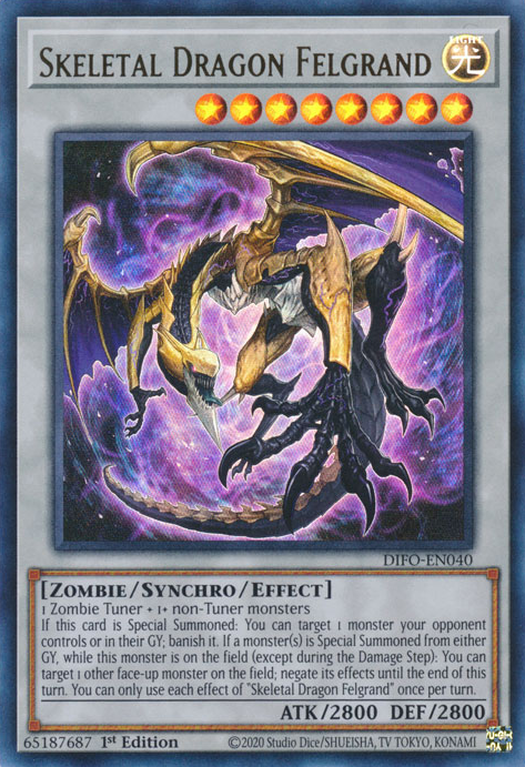 Skeletal Dragon Felgrand [DIFO-EN040] Ultra Rare | Jomio and Rueliete's Cards and Comics