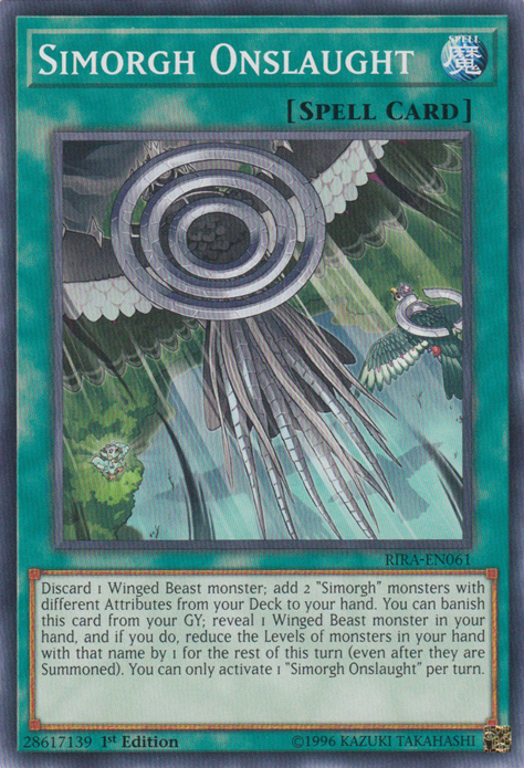 Simorgh Onslaught [RIRA-EN061] Common | Jomio and Rueliete's Cards and Comics