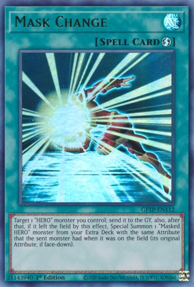 Mask Change [GFTP-EN112] Ultra rare | Jomio and Rueliete's Cards and Comics