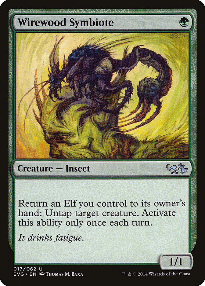 Wirewood Symbiote (Elves vs. Goblins) [Duel Decks Anthology] | Jomio and Rueliete's Cards and Comics