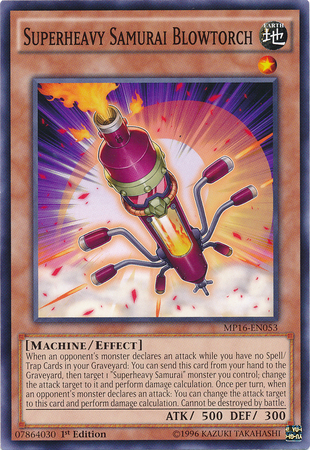 Superheavy Samurai Blowtorch [MP16-EN053] Common | Jomio and Rueliete's Cards and Comics